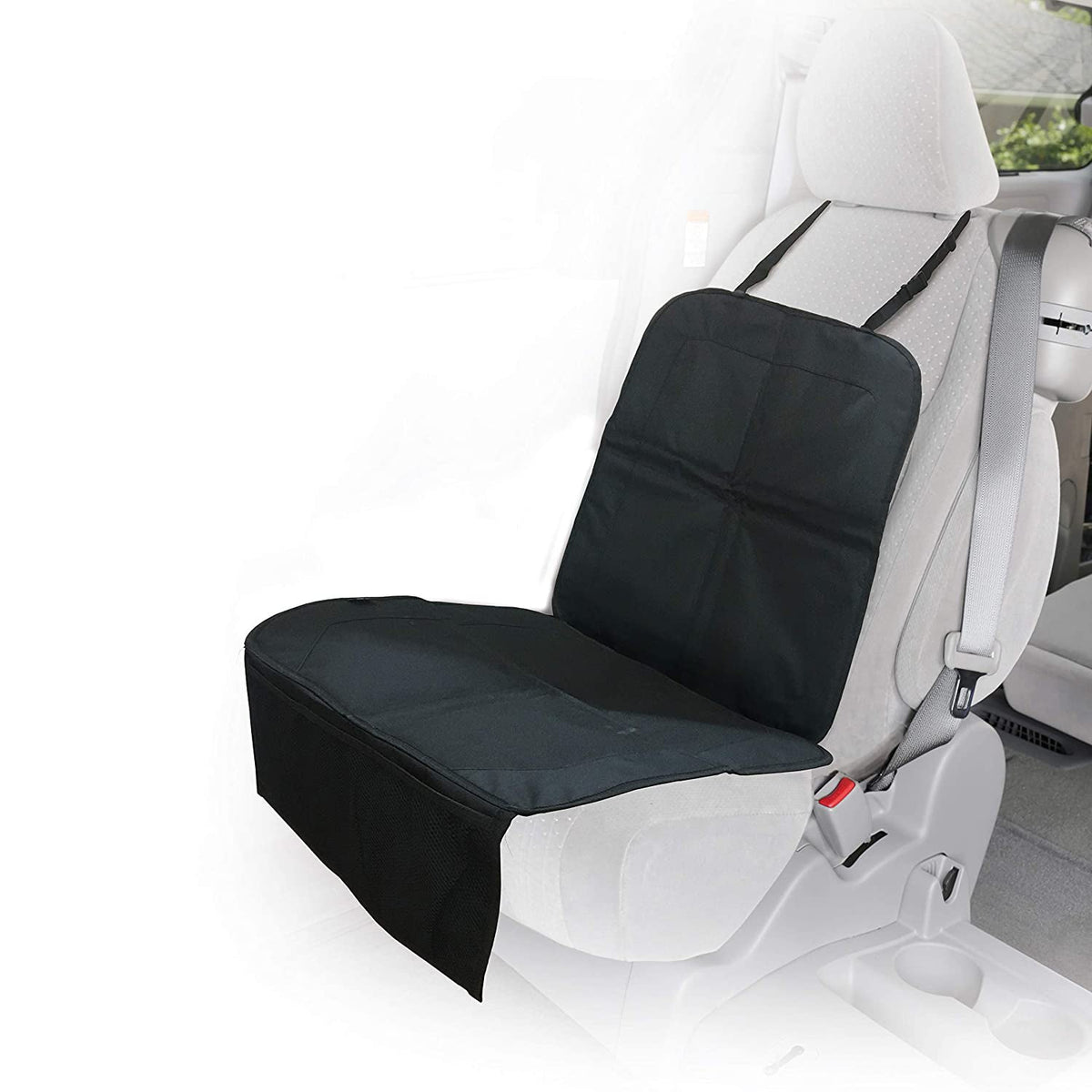 Car Seat Protector with Storage Pouch
