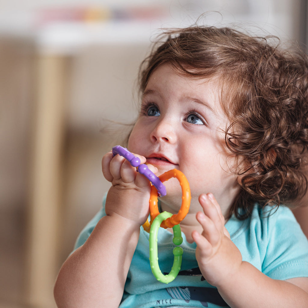 Linkables Teething Toys - Primary Colors - 18 pack